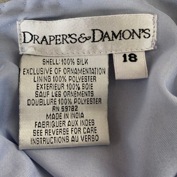 Draper's Damon's Beaded Top & Skirt Set‎ Women 18P Blue Mothers of Bride Groom - Picture 6 of 16